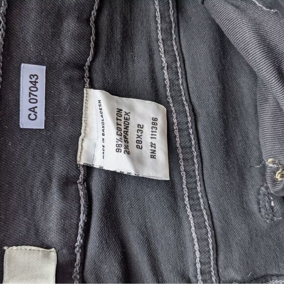 NWT DENIM GOLD black high rise distressed jeans size 28x32 - Picture 6 of 13